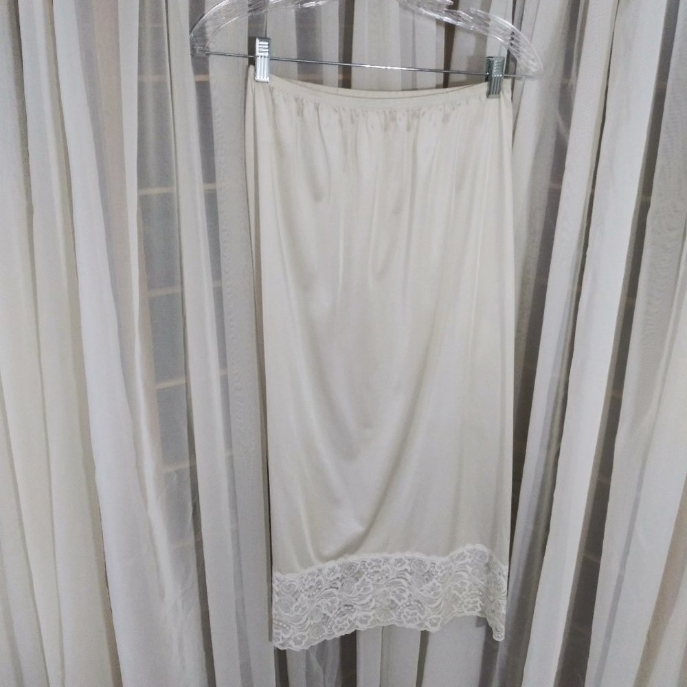 Vintage Ivory Color  Half Slip